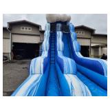 18 Ft Blue Marble Tidal Wave Water Slide