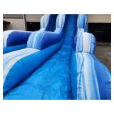 18 Ft Blue Marble Tidal Wave Water Slide