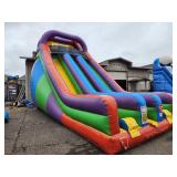 23 Ft Double Bay Dry Slide