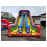 23 Ft Double Bay Dry Slide