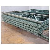 Lot of (12) Pallet Racking Uprights -  (11) 4
