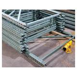 Lot of (12) Pallet Racking Uprights -  (11) 4