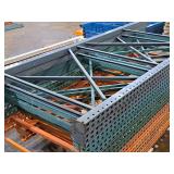 Lot of (11) Pallet Racking Uprights - 48"128" (x3), 4