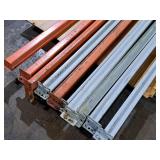 Lot of (12) 97" Pallet Racking Cross Beams