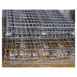 Lot of (13) Pallet Racking Wire Grate Shelving - 52"x4