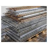 Lot of (15) Pallet Racking Wire Grate Shelving - 73"x46" with (11) Grates in various sizes