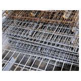 Lot of (15) Pallet Racking Wire Grate Shelving - 73"x46" with (11) Grates in various sizes