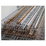 Lot of (15) Pallet Racking Wire Grate Shelving - 73"x46" with (11) Grates in various sizes