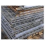 Lot of (15) Pallet Racking Wire Grate Shelving - 73"x46" with (11) Grates in various sizes
