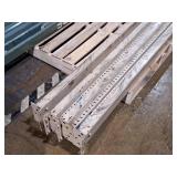 Lot of (4) 82" Pallet Racking Cross Beams