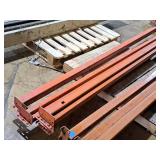 Lot of (4) 92" Pallet Racking Cross Beams