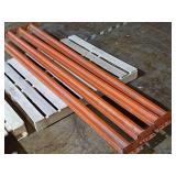 Lot of (4) 93" Pallet Racking Cross Beams
