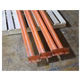 Lot of (4) 93" Pallet Racking Cross Beams