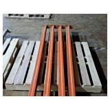 Lot of (4) 93" Pallet Racking Cross Beams