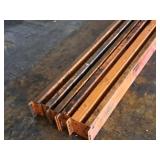 Lot of (6) 152" Pallet Racking Cross Beams