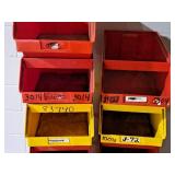 Lot of (11) Plastic Storage Bins