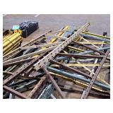 Lot of (10) Pallet Racking Uprights