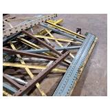 Lot of (10) Pallet Racking Uprights