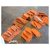 Lot of (34) Pallet Racking Bracket Parts