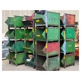Lot of (1) Metal Stackable Storage Bin - 37"x29"x19"