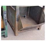 Lot of (1) Metal Stackable Storage Bin - 37"x29"x19"