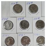8 - Susan B Anthony Dollars - (3) "S"  & (5) "D"
