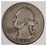 3 - Washington Quarters | 1937-P, 1939 - P & 1942-P