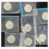 8 - Silver | 1964 Roosevelt Dimes Sealed from Mint Sets - HIGH GRADE !