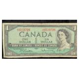 Foreign Coins & 1954 Canadian Dollar