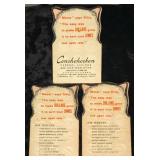 3 -  Dime Kitty 1954 Savings Folders  - LAST ONES !