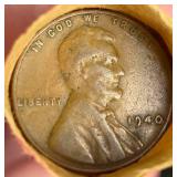 50 - Wheat Cents Roll  Teens,20