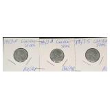 1943 Steel Lincoln Cent Set  1943-P, D, S  - VERY NICE!