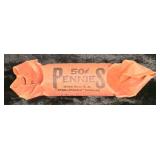 25- 1943 Steel Pennies- Half Roll