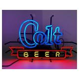 Colt Beer Neon Window Sign by Worden Traditional Neon Display Co. - New Old Stock