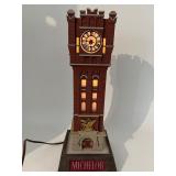 Michelob Beer Advertising Clock Tower Table Lamp