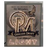 Glo-MAX Old Milwaukee Genuine Draft Motion Light-Up Sign