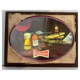 Vintage Budweiser Lighted Bar Sign from 1971