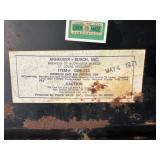 Vintage Budweiser Lighted Bar Sign from 1971