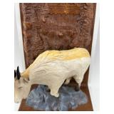 Olympia Beer Wall Mount Sculptural Display with Mountain Goat Theme