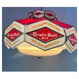 Vintage Grain Belt Beer Plastic Hanging Swag Lamp