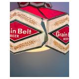 Vintage Grain Belt Beer Plastic Hanging Swag Lamp