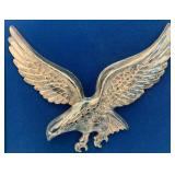 Vintage Framed Handmade Dimensional Copper Eagle Wall Decor