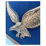 Vintage Framed Handmade Dimensional Copper Eagle Wall Decor