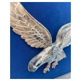 Vintage Framed Handmade Dimensional Copper Eagle Wall Decor