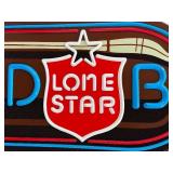 1982 Lone Star Beer Vintage Plastic Sign