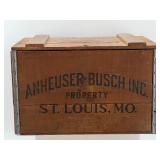 Budweiser Centennial Wooden Beer Crate 1876-1976