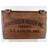 Budweiser Centennial Wooden Beer Crate 1876-1976