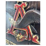 Vintage Budweiser On Tap Sign by Embosograph Display Mfg. Co.