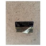 Vintage Budweiser On Tap Sign by Embosograph Display Mfg. Co.