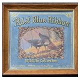 Pabst Blue Ribbon Wildlife Collection Framed Artwork with Turkeys